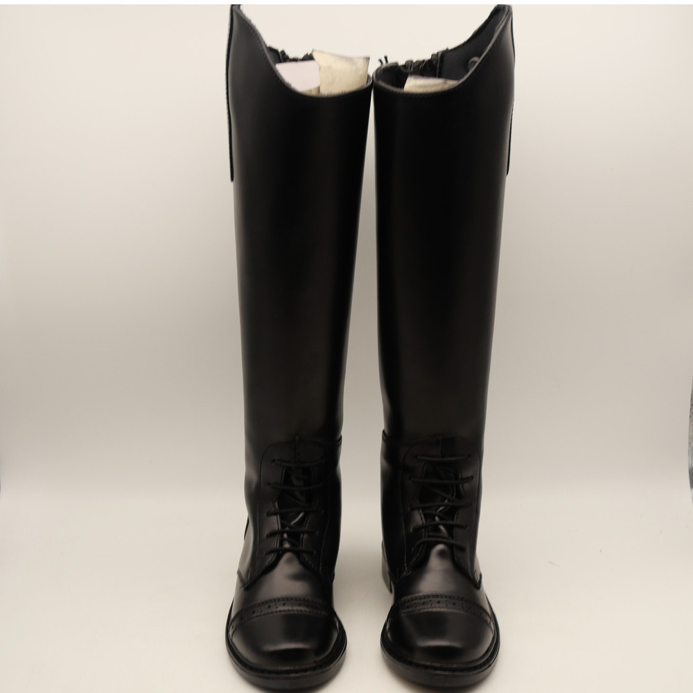 NEW TuffRider Kid's Size 12 Starter Back Zip Field Boots Black - Picture 6 of 11